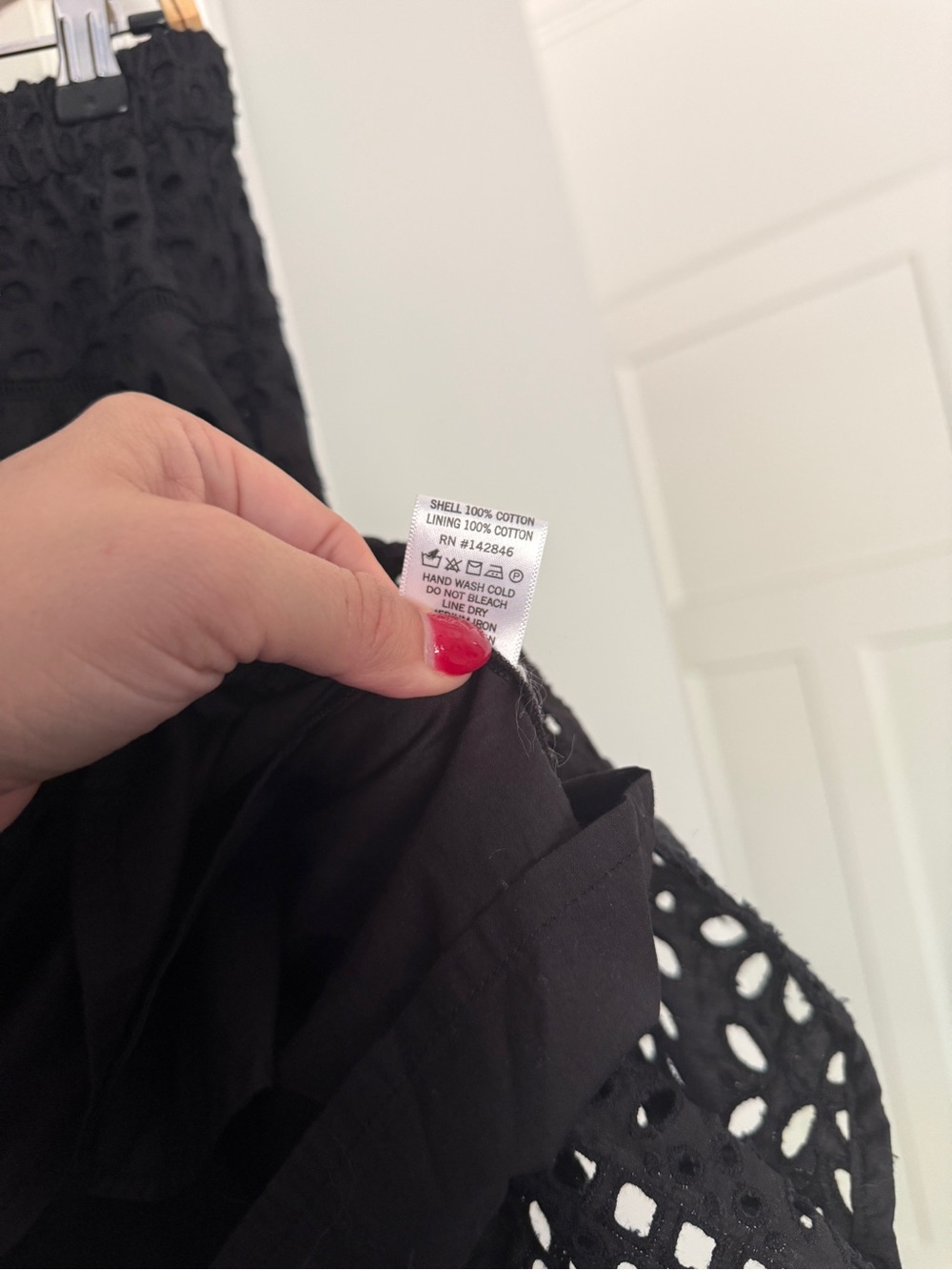 Rhode Carrie black eyelet skirt nwt new - Picture 6 of 7